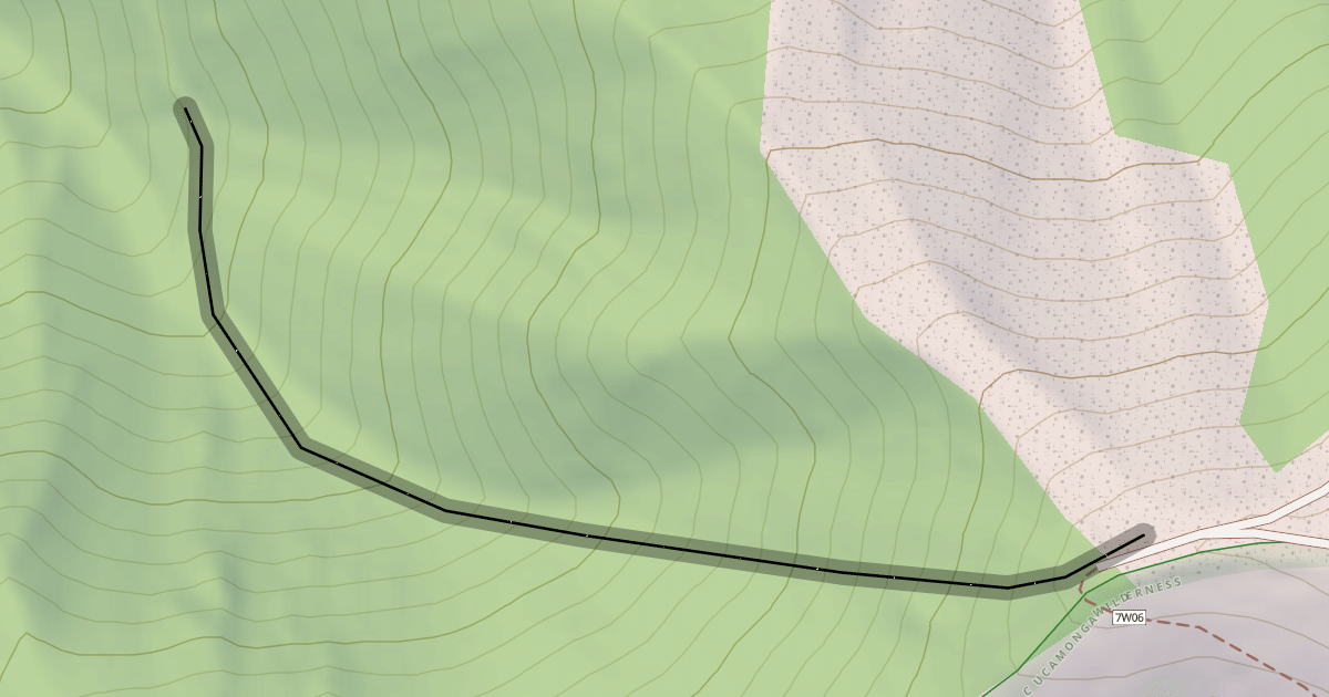 Map preview of South Bowl Chutes