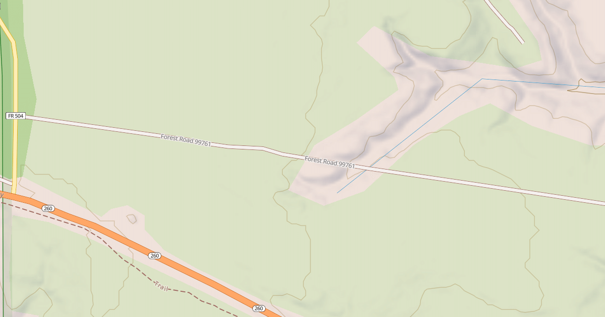 Map preview of USFS National Forest System Roads {4062B1A6-8E1A-42B5-9963-832152AF180F}