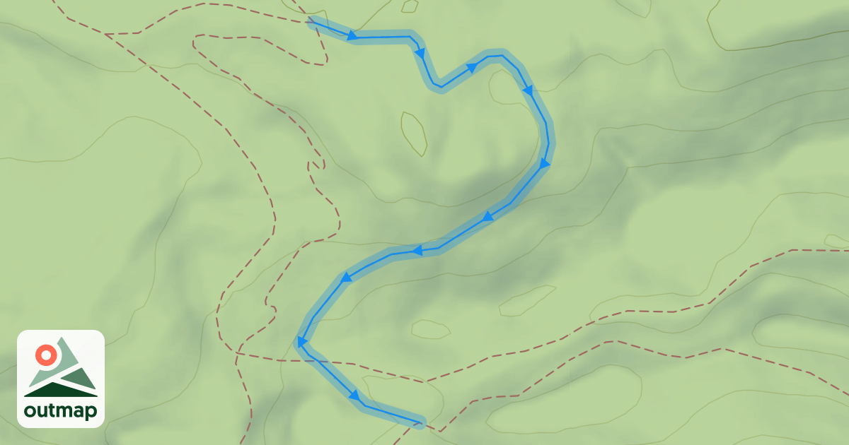 Map of Seeley Pass Trail - Jump Line