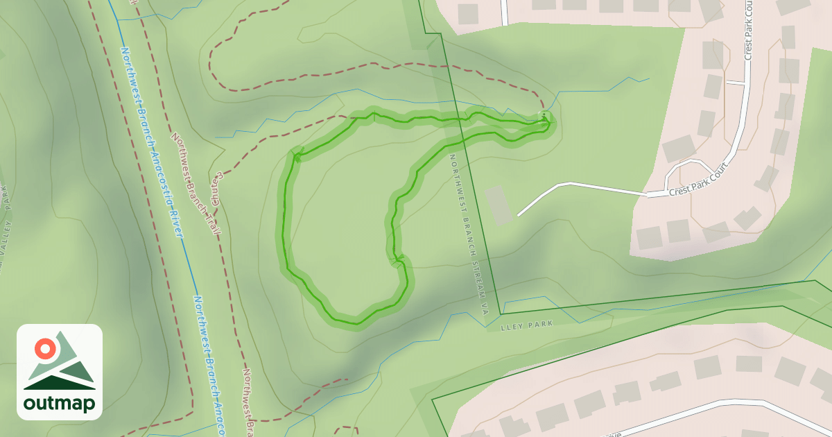 Map of Copperhead Run Trail