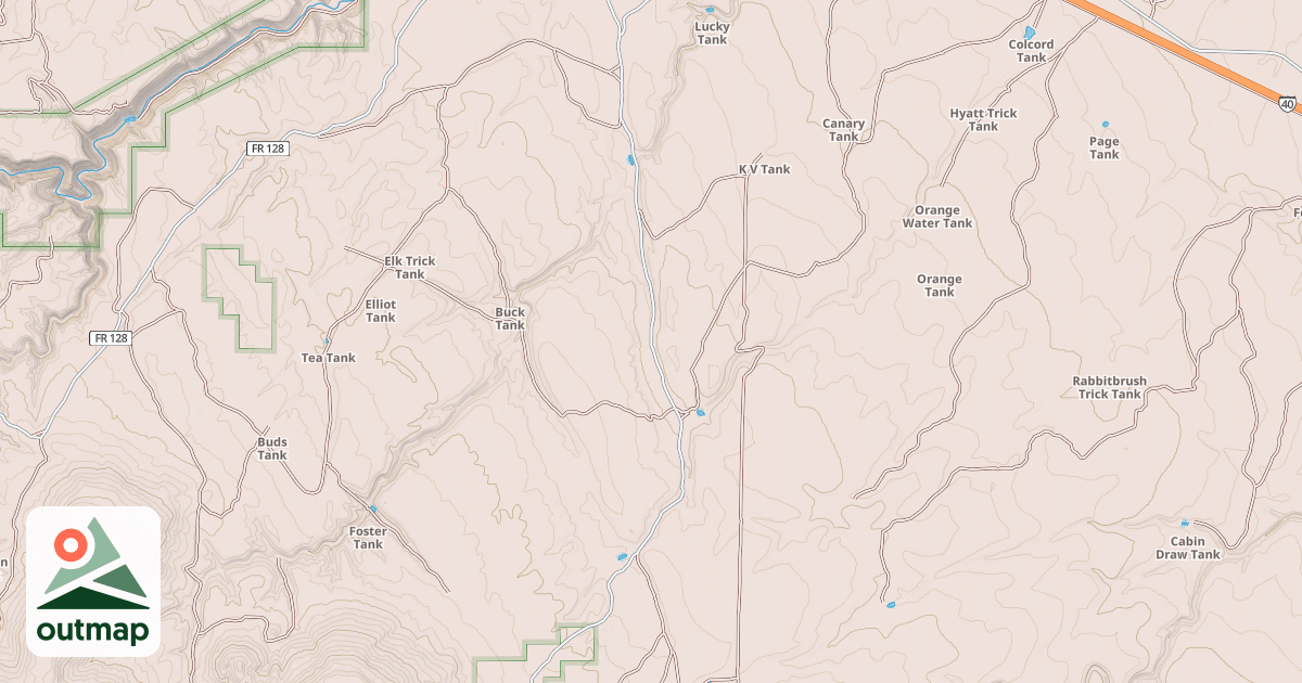 Map of ANDERSON MESA