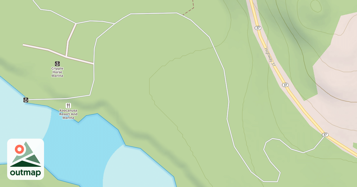 Map of CRIPPLE HORSE CAMPGROUND