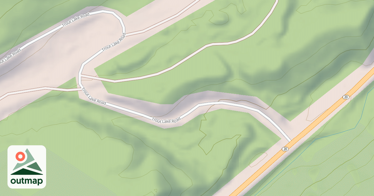 Map of TROUT LAKE CAMPGROUND