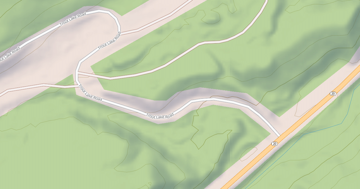 Map preview of TROUT LAKE CAMPGROUND
