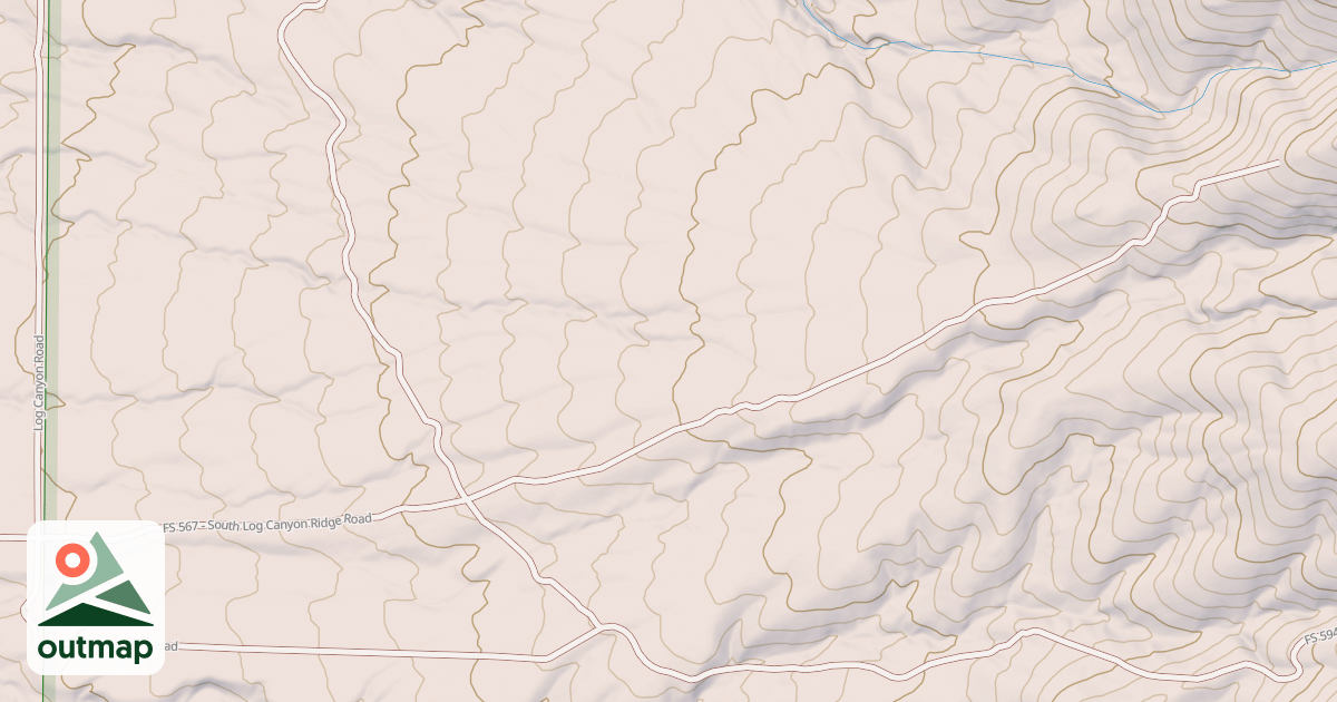 Map of LOG CANYON