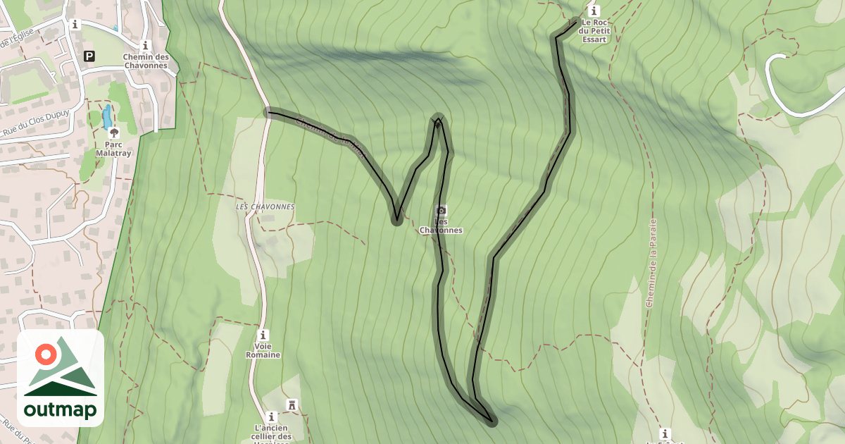 Map of Chemin de la Miat