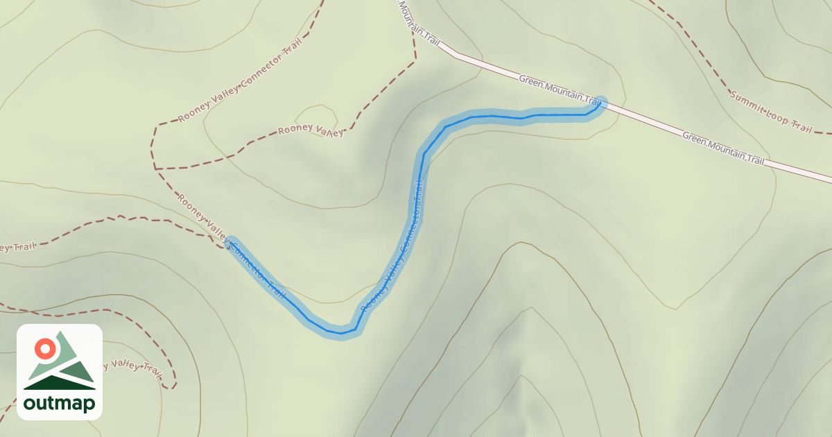 Map of Rooney Valley Trail Connector