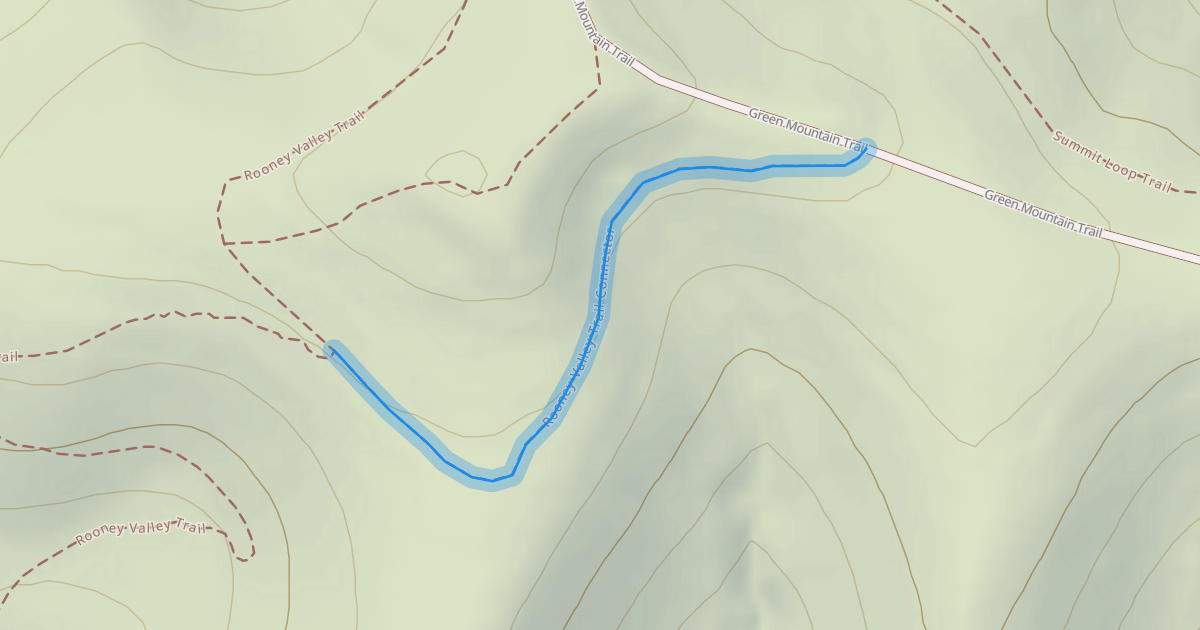 Map preview of Rooney Valley Trail Connector
