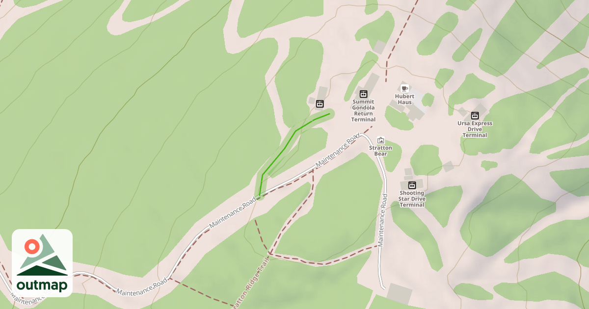 Map of Mike's Cut Through