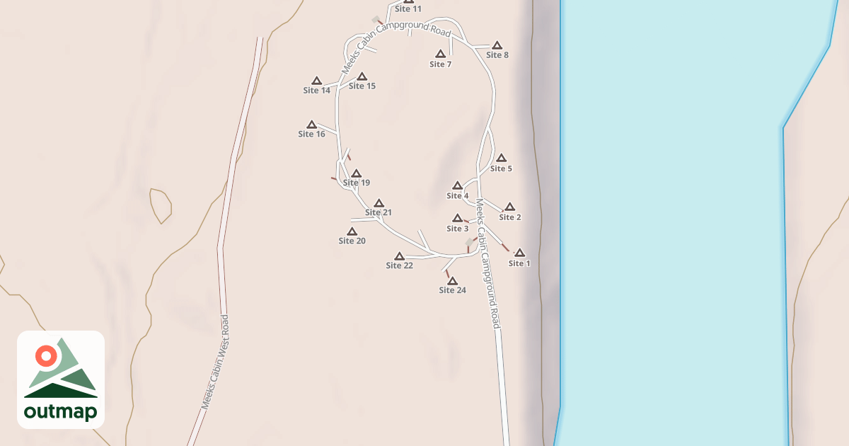 Map of MEEKS CABIN CG