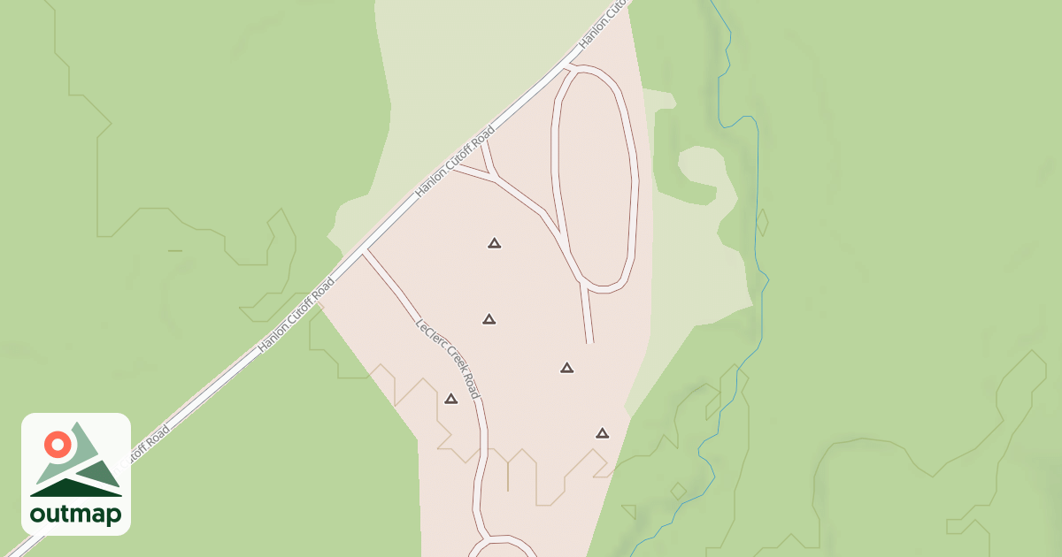 Map of LECLERC CREEK