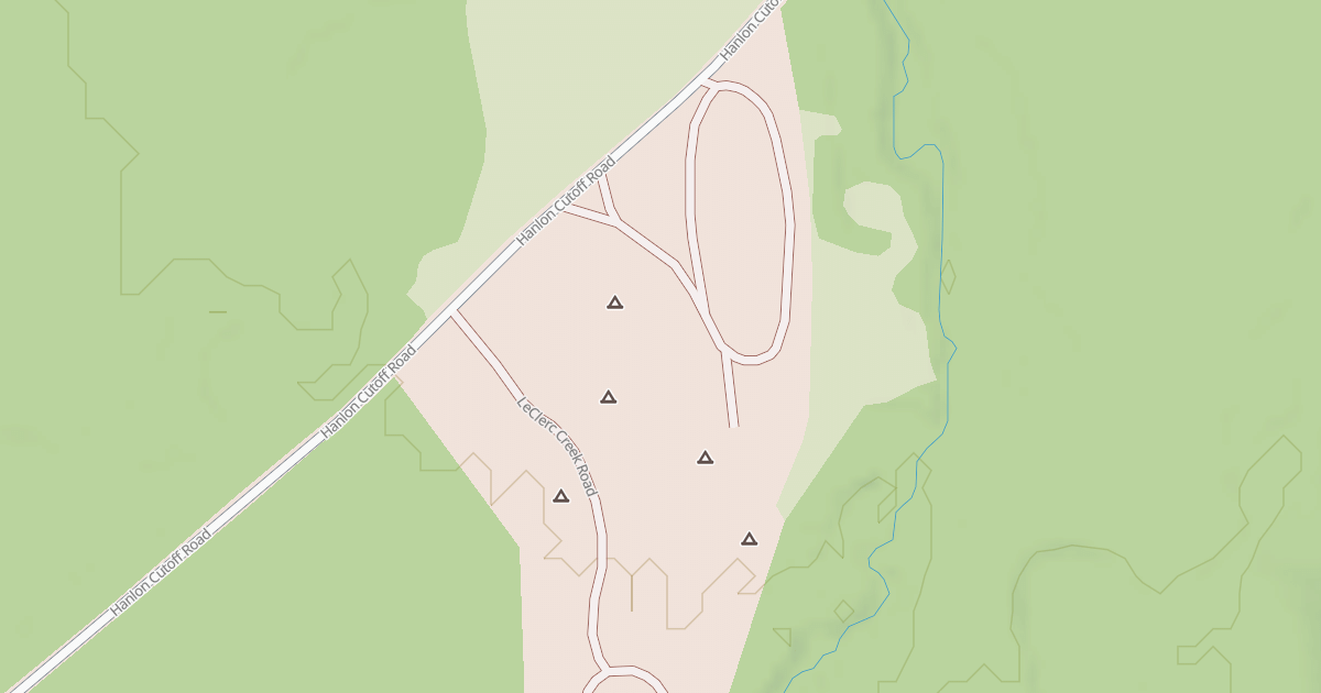 Map preview of LECLERC CREEK