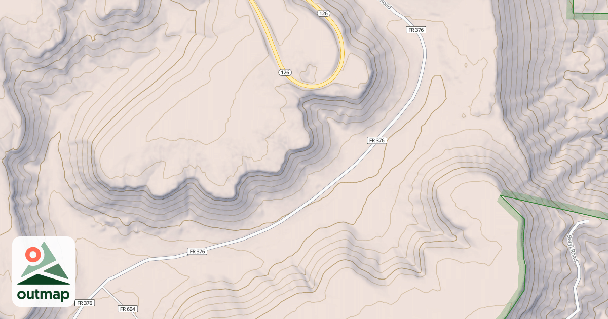 Map of USFS Motor Vehicle Use Map Roads {6A78E51F-75EA-4AEE-95CC-62758CCA2509}