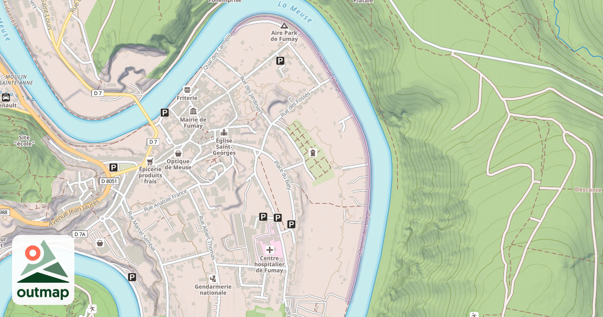 Map of Chemin de Halage