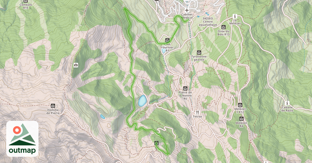 Map of Les Chardons