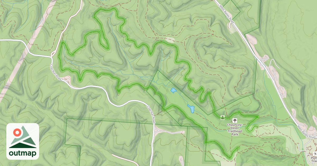 Map of Coal Train Trail