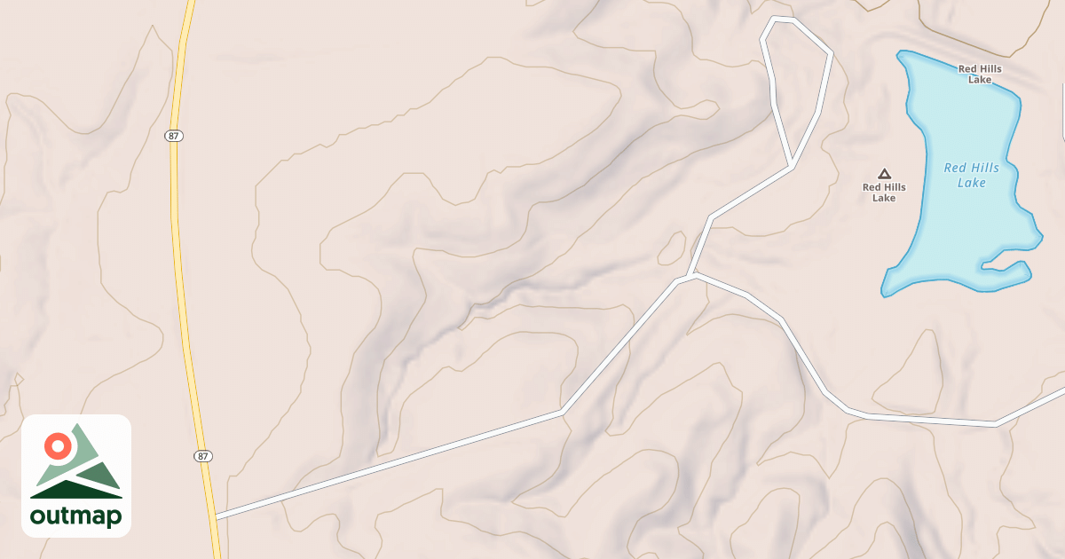 Map of RED HILLS