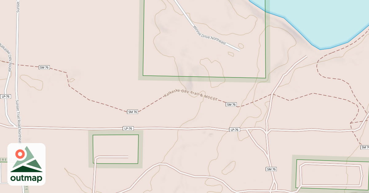 Map of Kalkaska Trail
