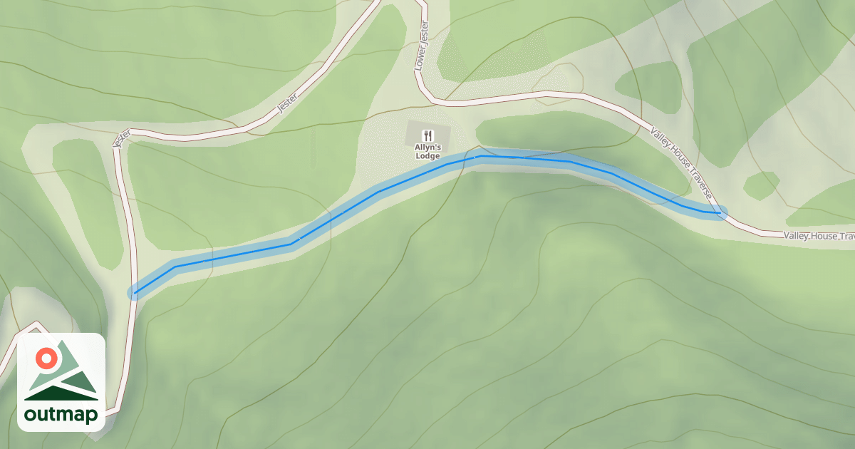 Map of Allyn's Traverse