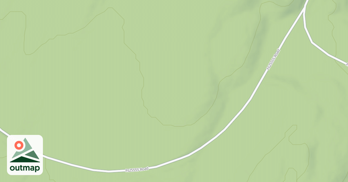 Map of FR 2555A - RESERVOIR LAKE SPUR