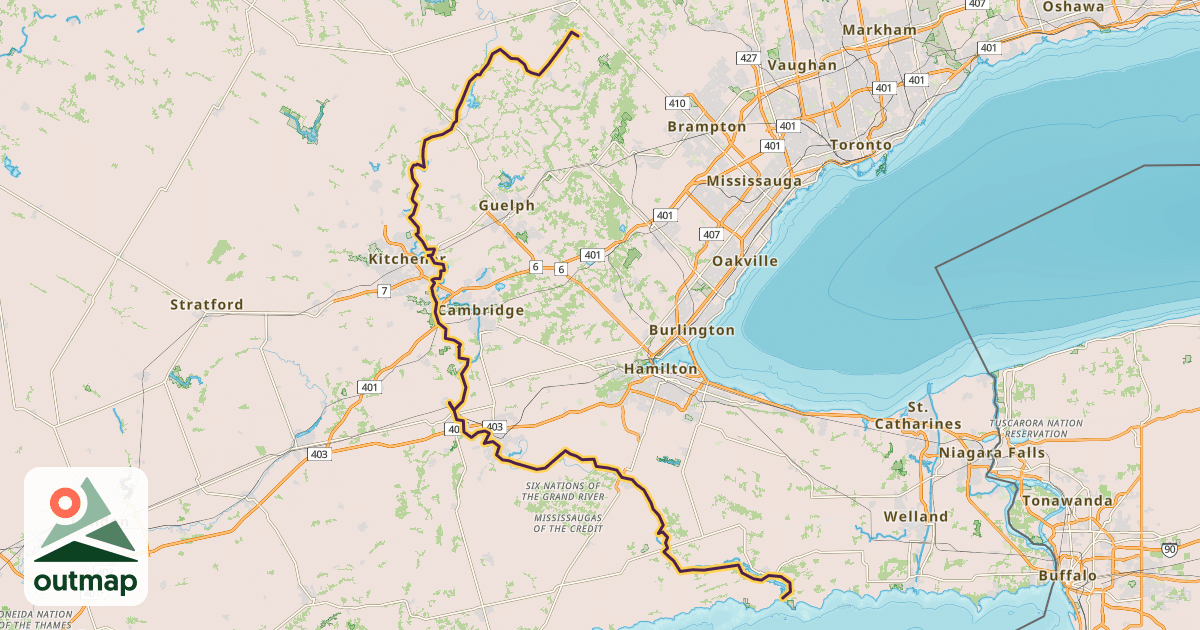 Map of Grand Valley Trail
