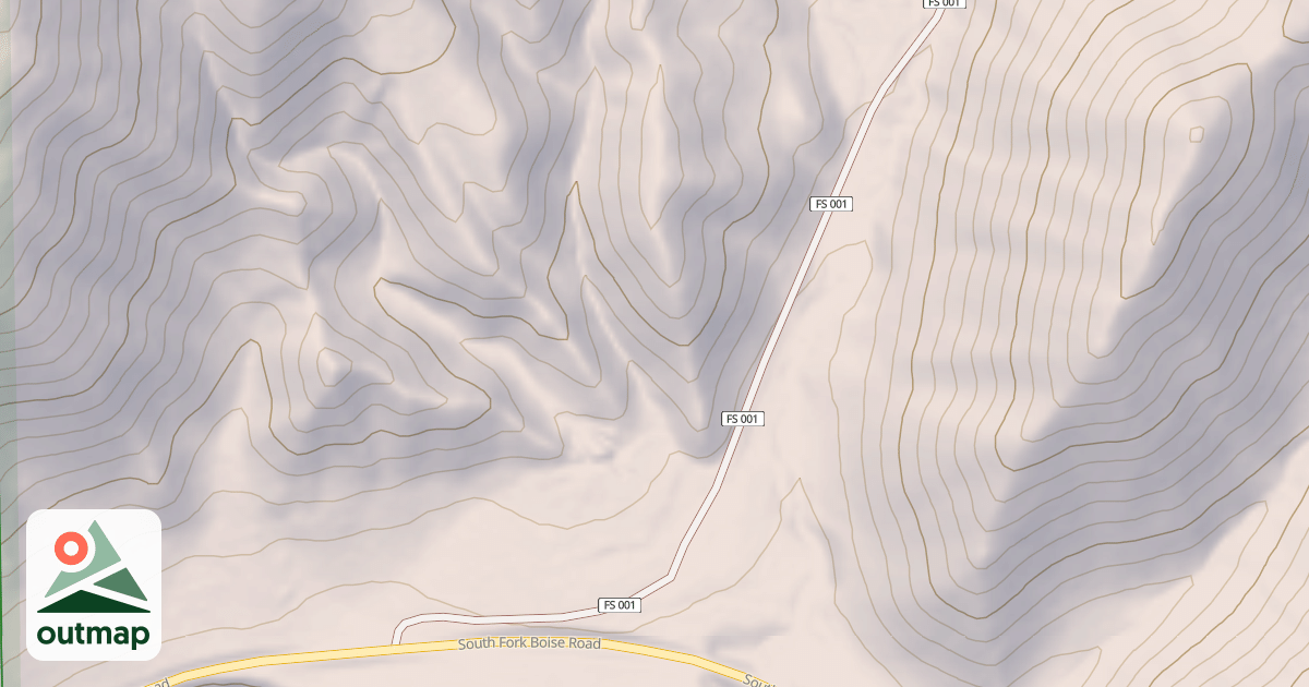 Map of BARKER GULCH