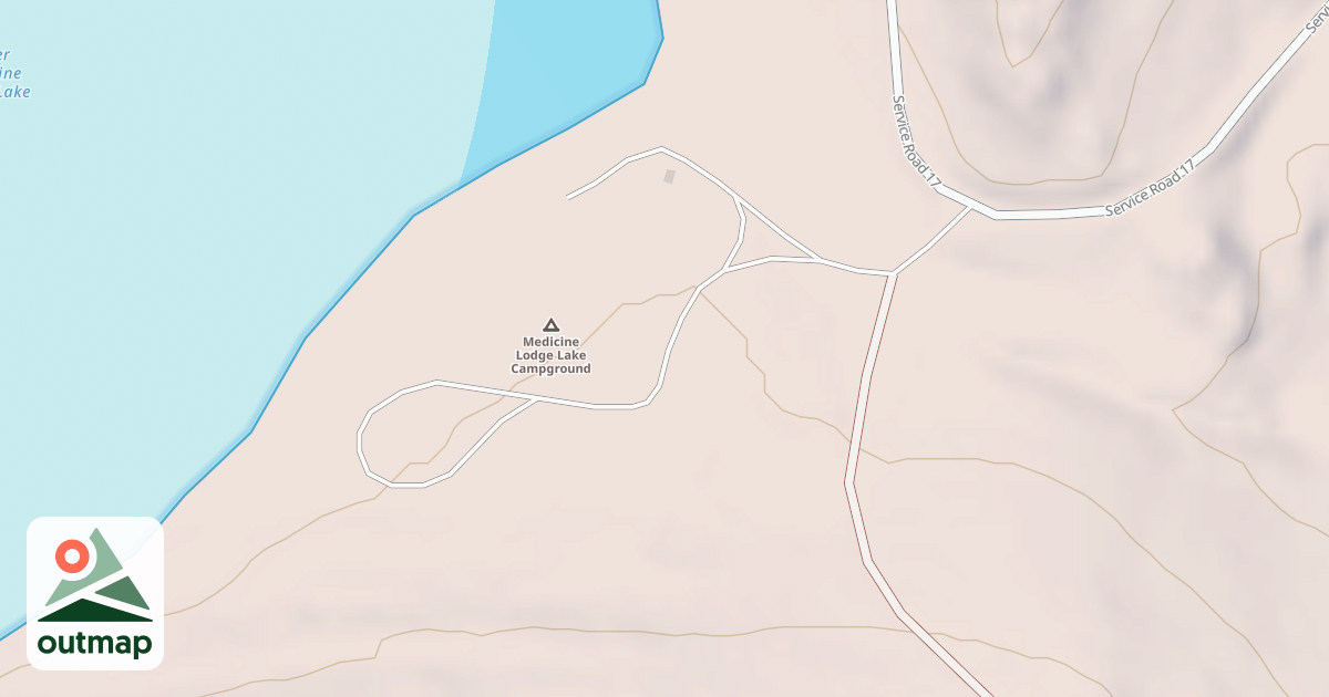Map of MEDICINE LODGE C.G.