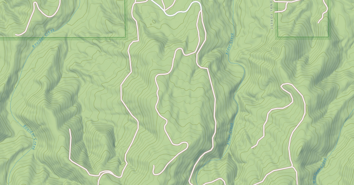 Map preview of USFS Motor Vehicle Use Map Roads {CD66192B-F771-4796-A580-C90C91808821}