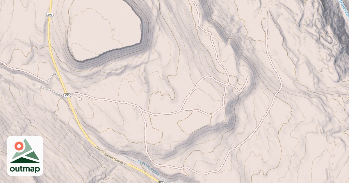 Map of ANTELOPE MOUNTAIN