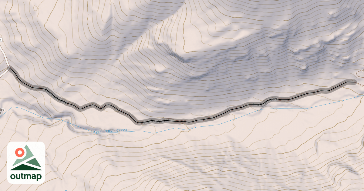 Map of East Brush Road