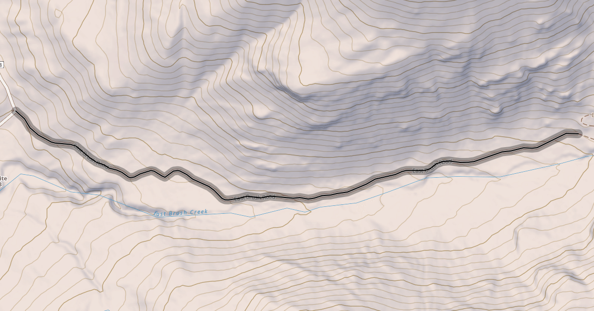 Map preview of East Brush Road