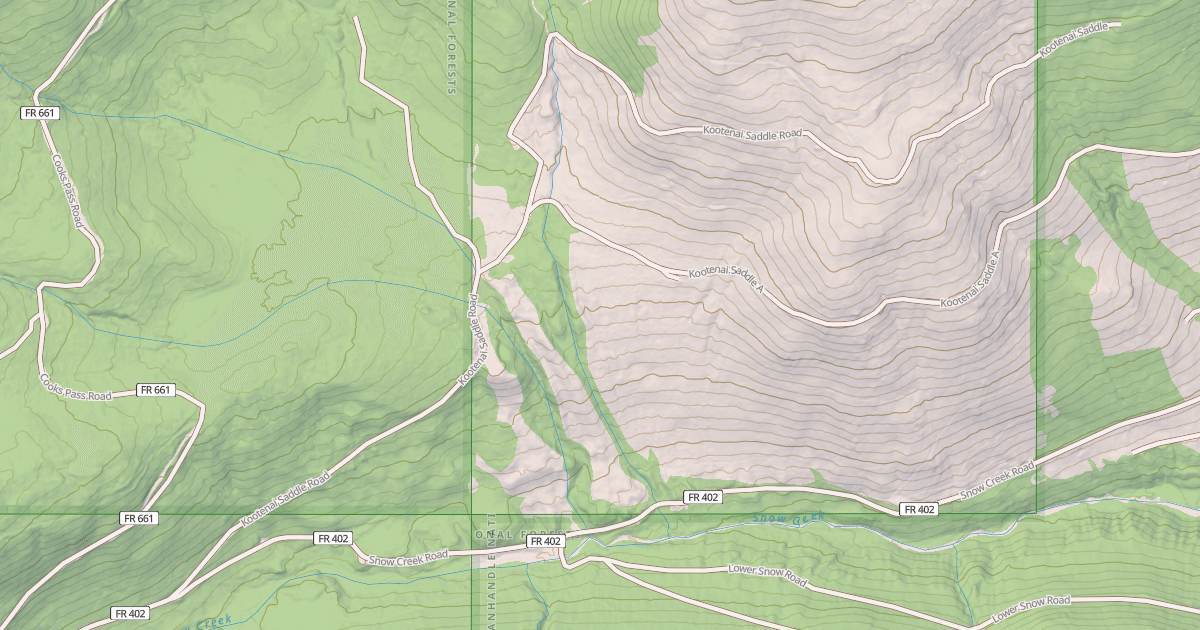 Map preview of KOOTENAI SADDLE