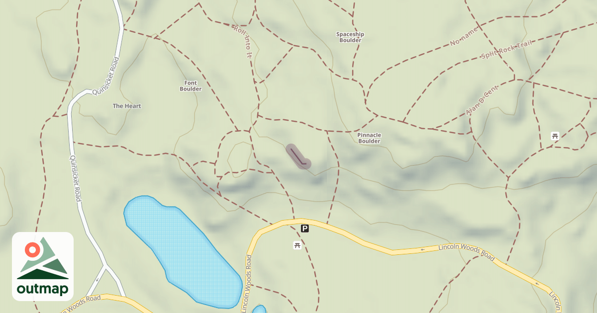 Map of Climbing Crag