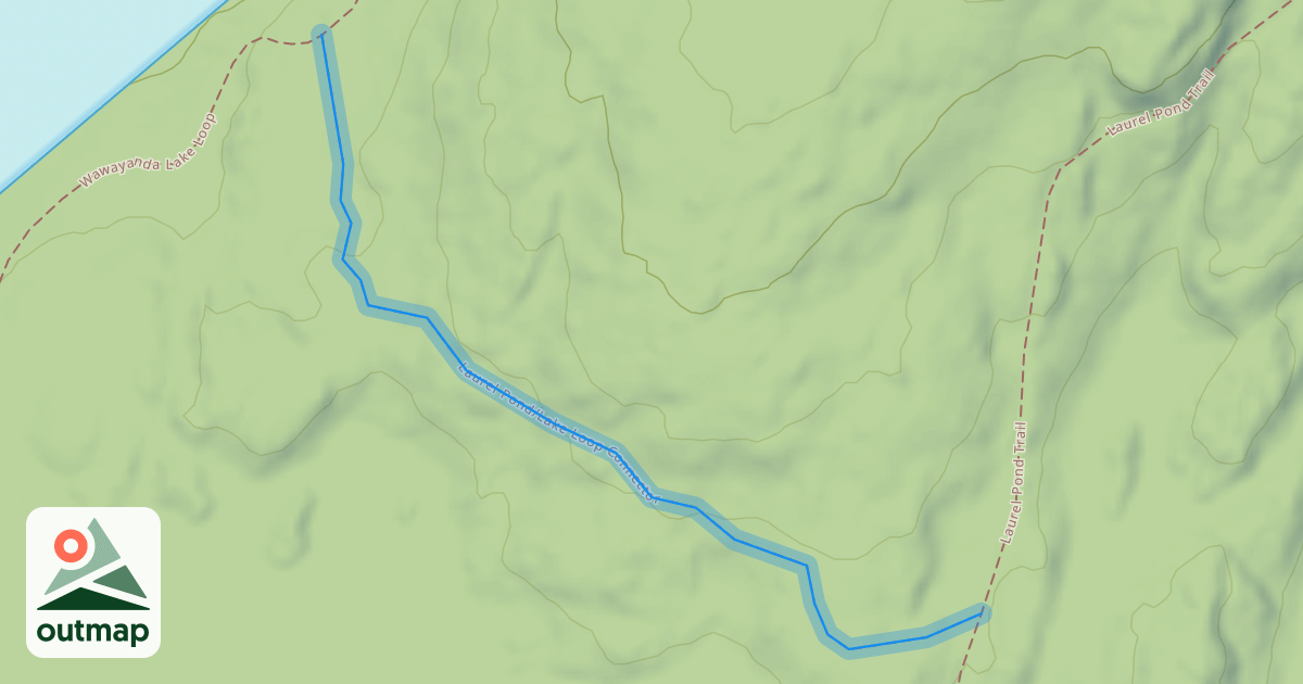 Map of Laurel Pond/Lake Loop Connector