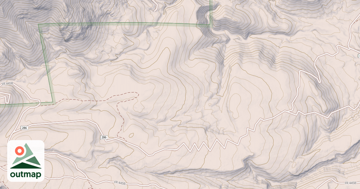 Map of Pine Spring