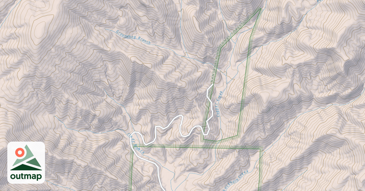 Map of COPPER CR.