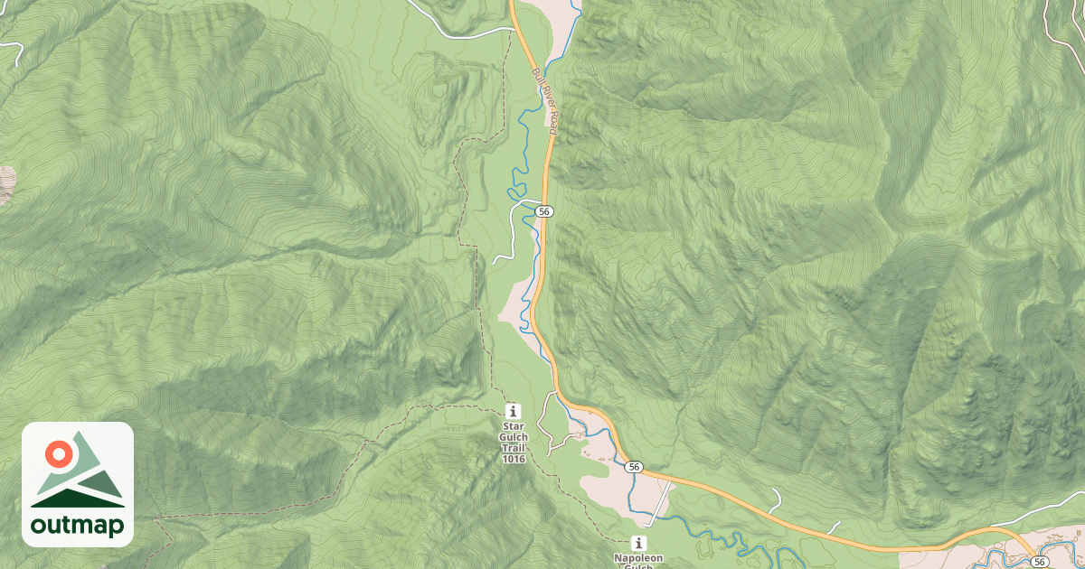 Map of DRY CREEK