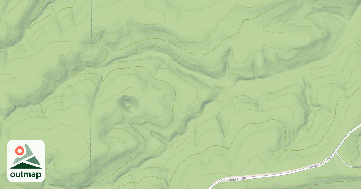 Map of DEMOCRAT RIDGE