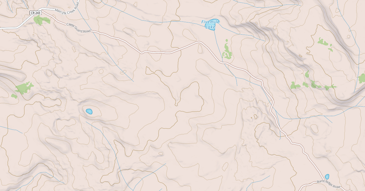 Map preview of CATTLE GUARD ROAD