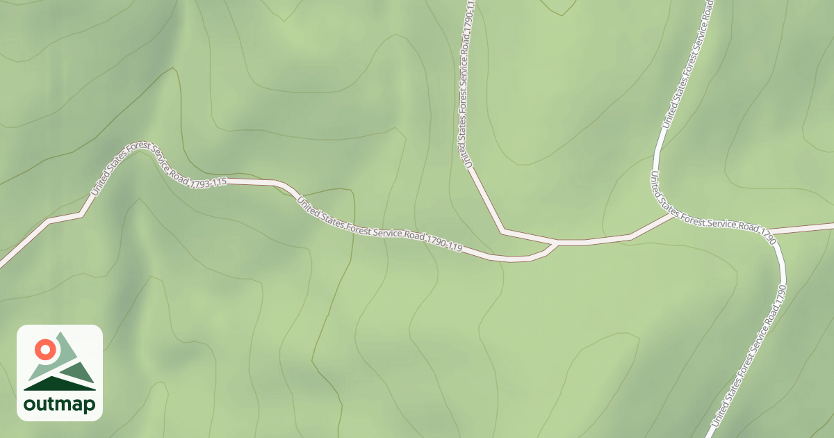 Map of USFS Motor Vehicle Use Map Roads {BA5C3754-B9CF-4432-B97B-F33D42C051C6}