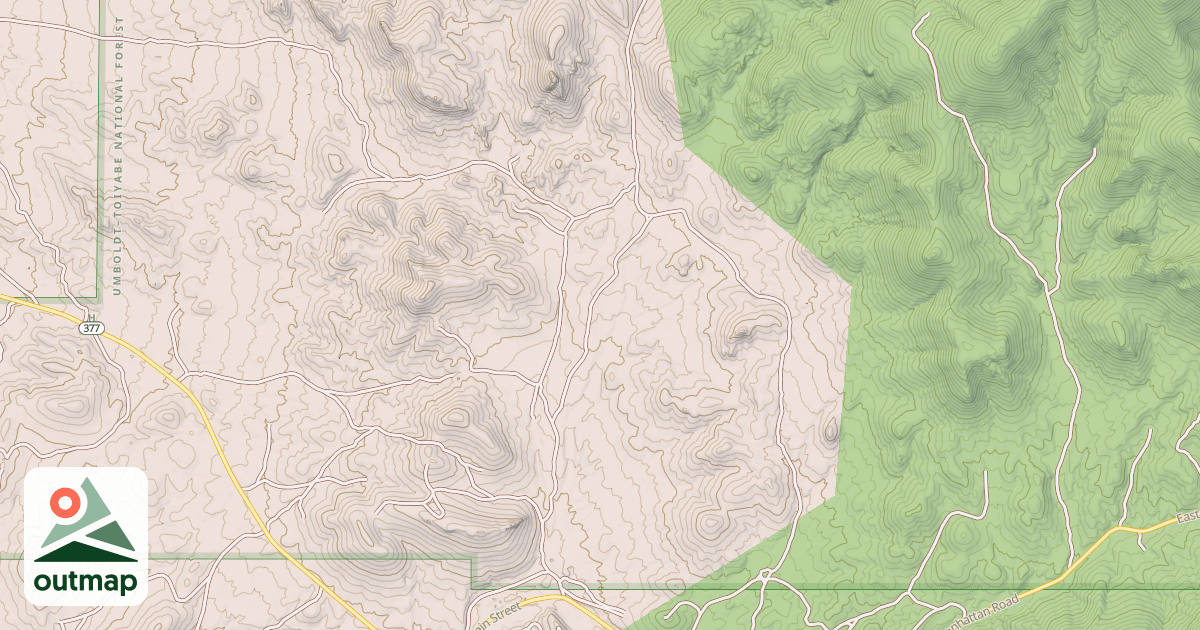 Map of BALD MOUNTAIN WASH