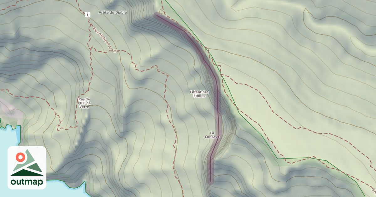 Map of Paroi de la Concave
