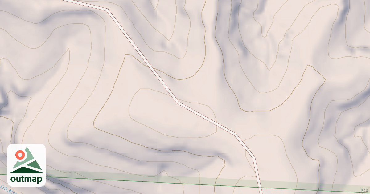 Map of Paul T. West Trail (Cliff Terry Road Outside Boundary) (Segment A)