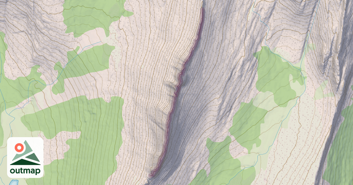 Map of Matthes Crest Traverse
