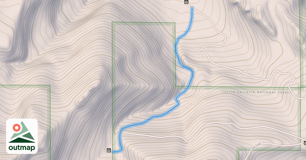 Map of Meeteetse Trail