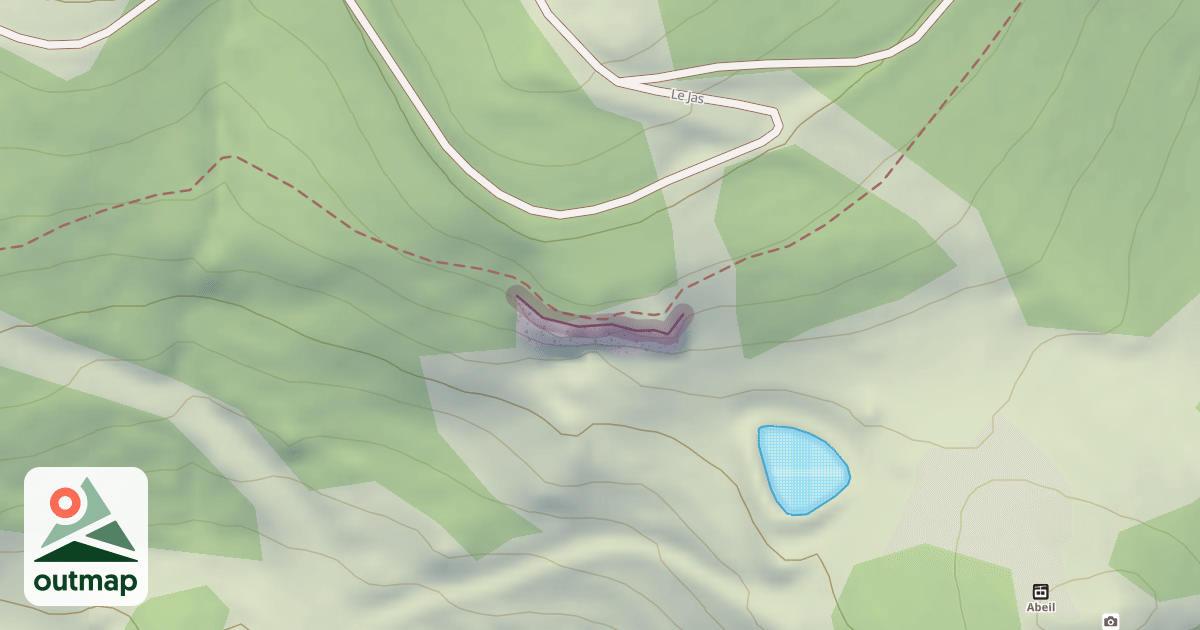Map of Rocher le Devez