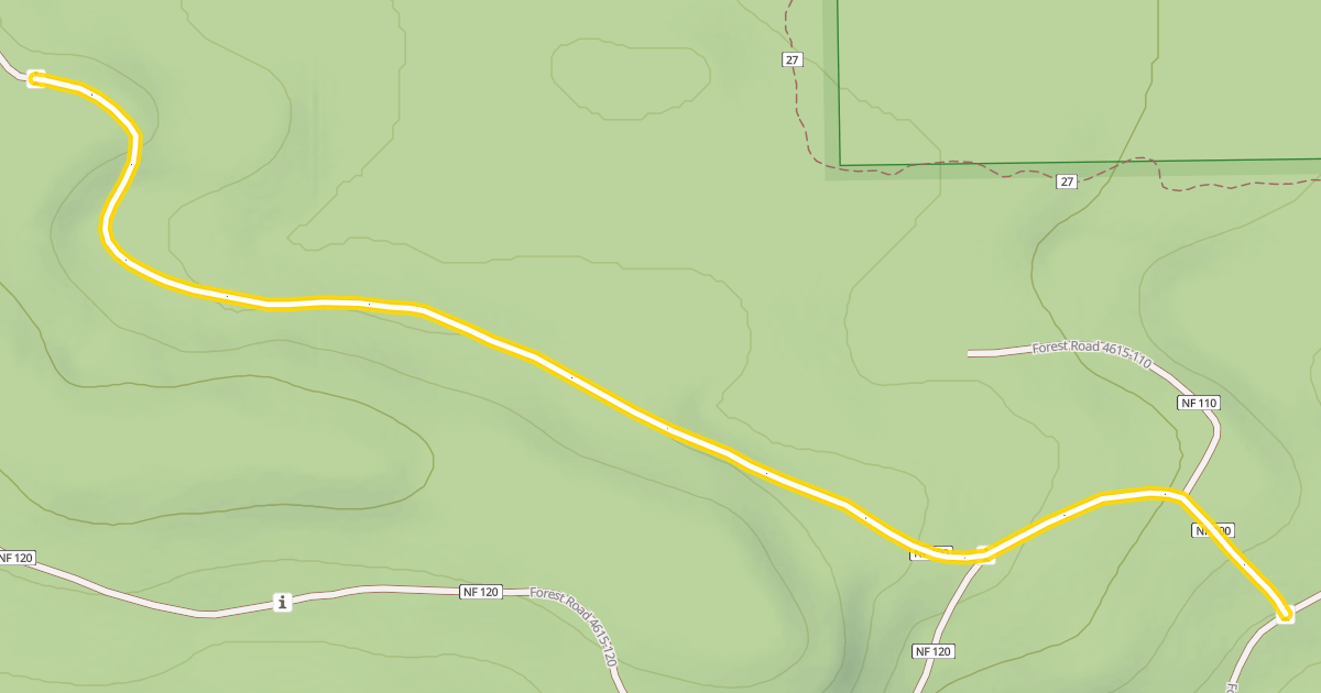 Map preview of Forest Road 4615-100