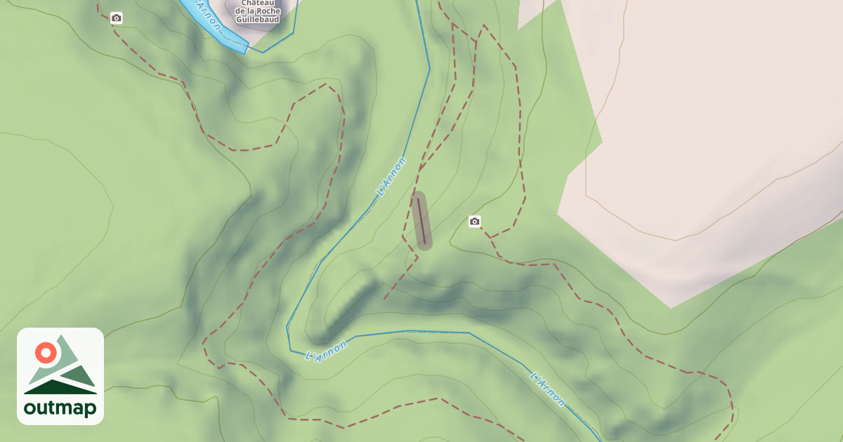 Map of Climbing Crag in Allier