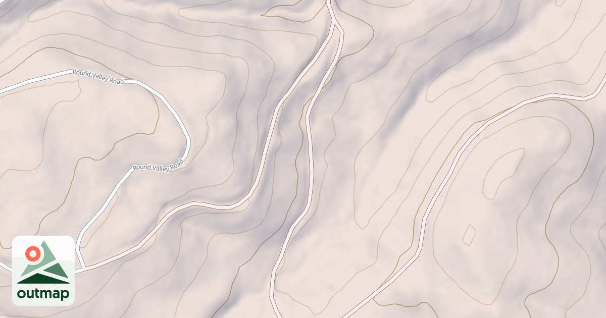 Map of EAST ROUND VALLEY