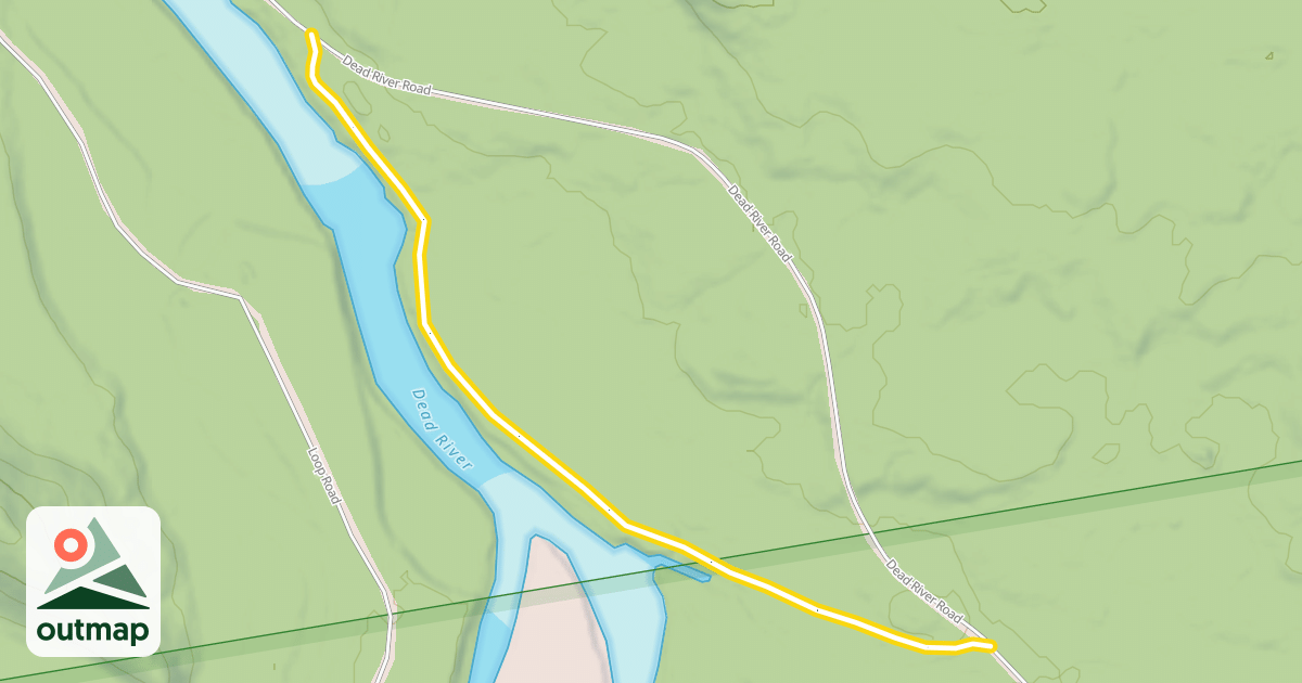 Map of Maine Hut Trail